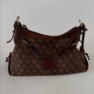 Dooney & Bourke Monogram Brown Shoulder Bag